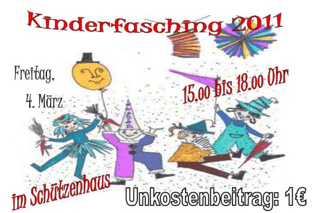 Plakat Kinderfasching Wittichenau